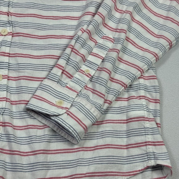 Vineyard Vines Men's Slim Longshore Shirt Linen Blend Striped Multicolor Medium - Picture 3 of 11